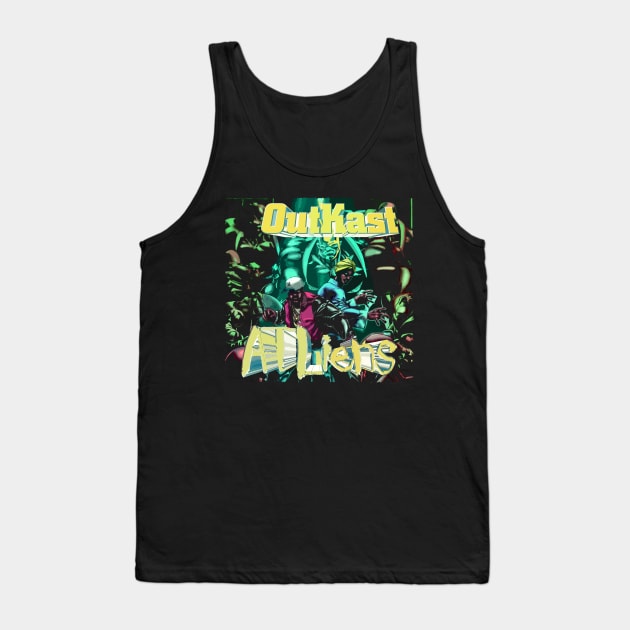 Outkast Grooves Capturing the Duo's Musical Magic Tank Top by Hayes Anita Blanchard